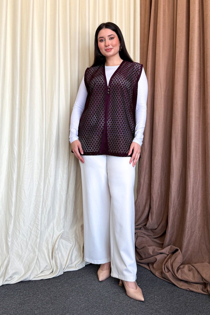 MPL Women's Plus Size Lace Short Vest - Strongsville