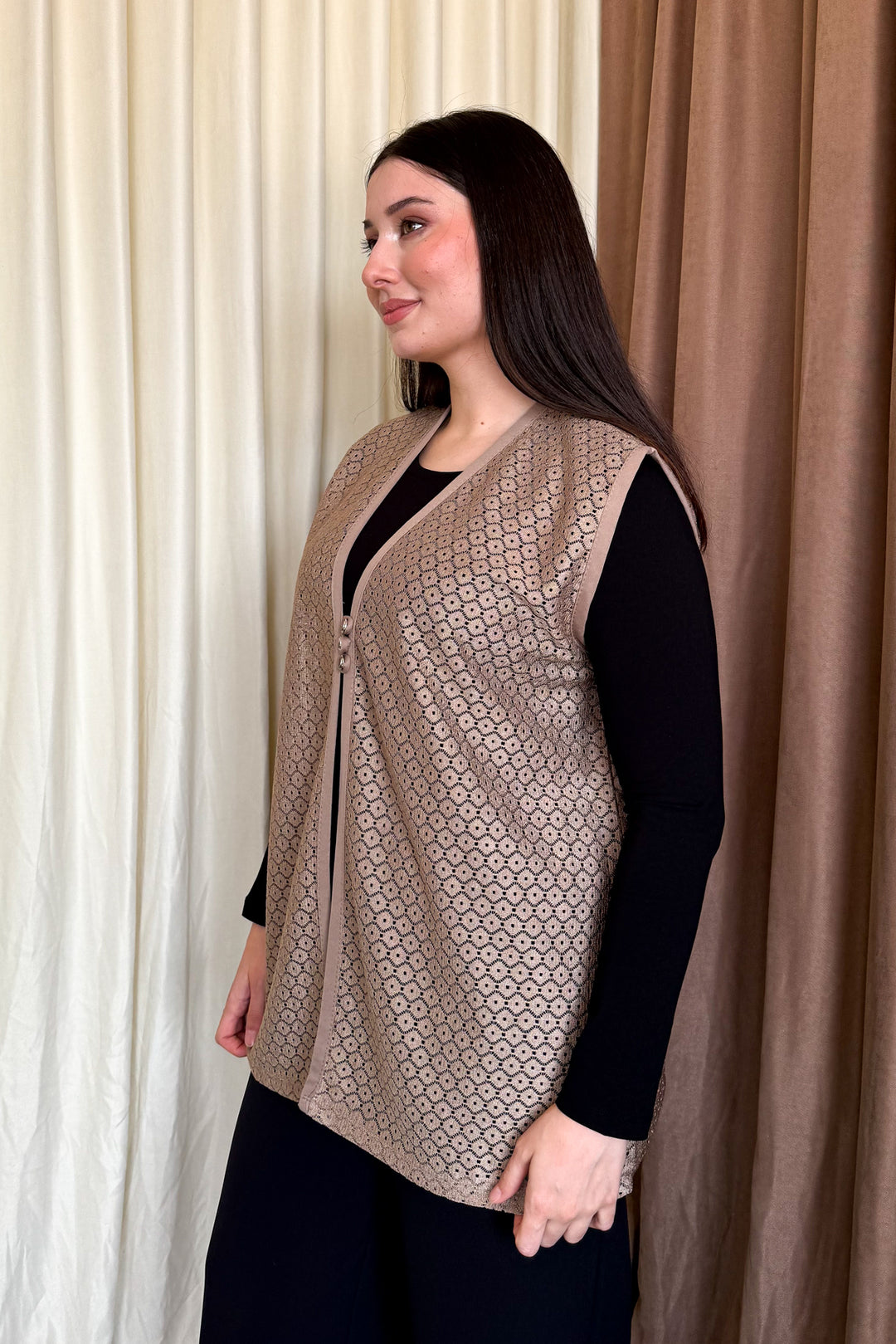 MPL Women's Plus Size Lace Short Vest - Rochester Hills