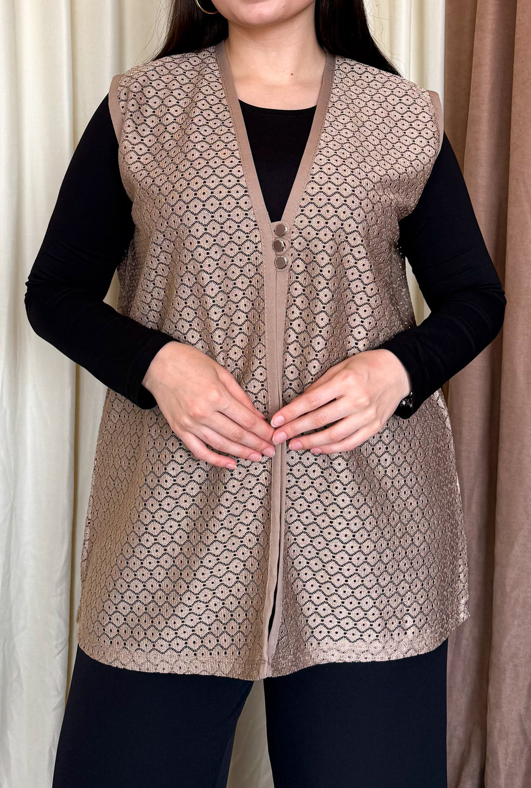 MPL Women's Plus Size Lace Short Vest - Rochester Hills