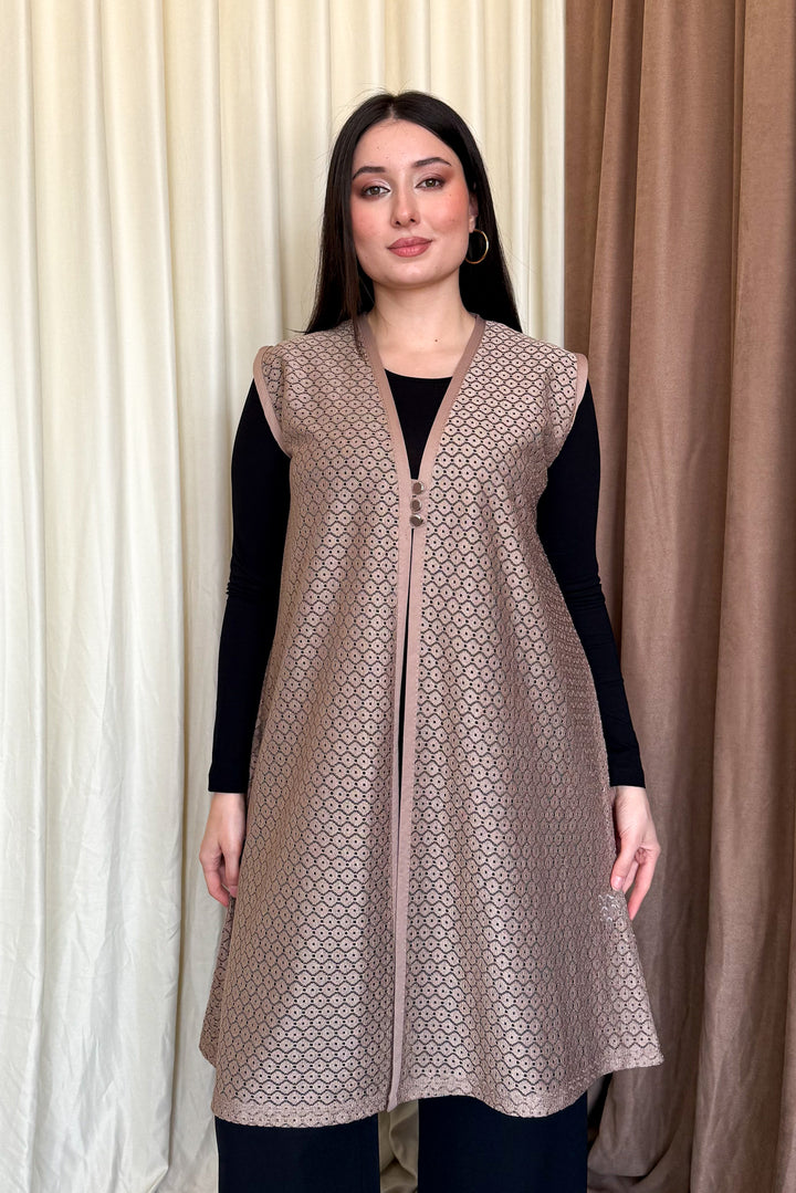 MPL Woman Plus Size Lace Long Vest 261-2 - Zoetermeer