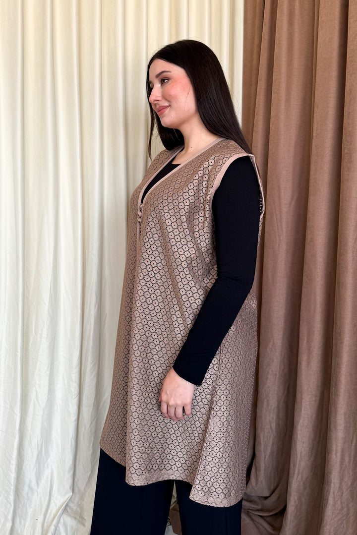 MPL Woman Plus Size Lace Long Vest 261-2 - Zoetermeer