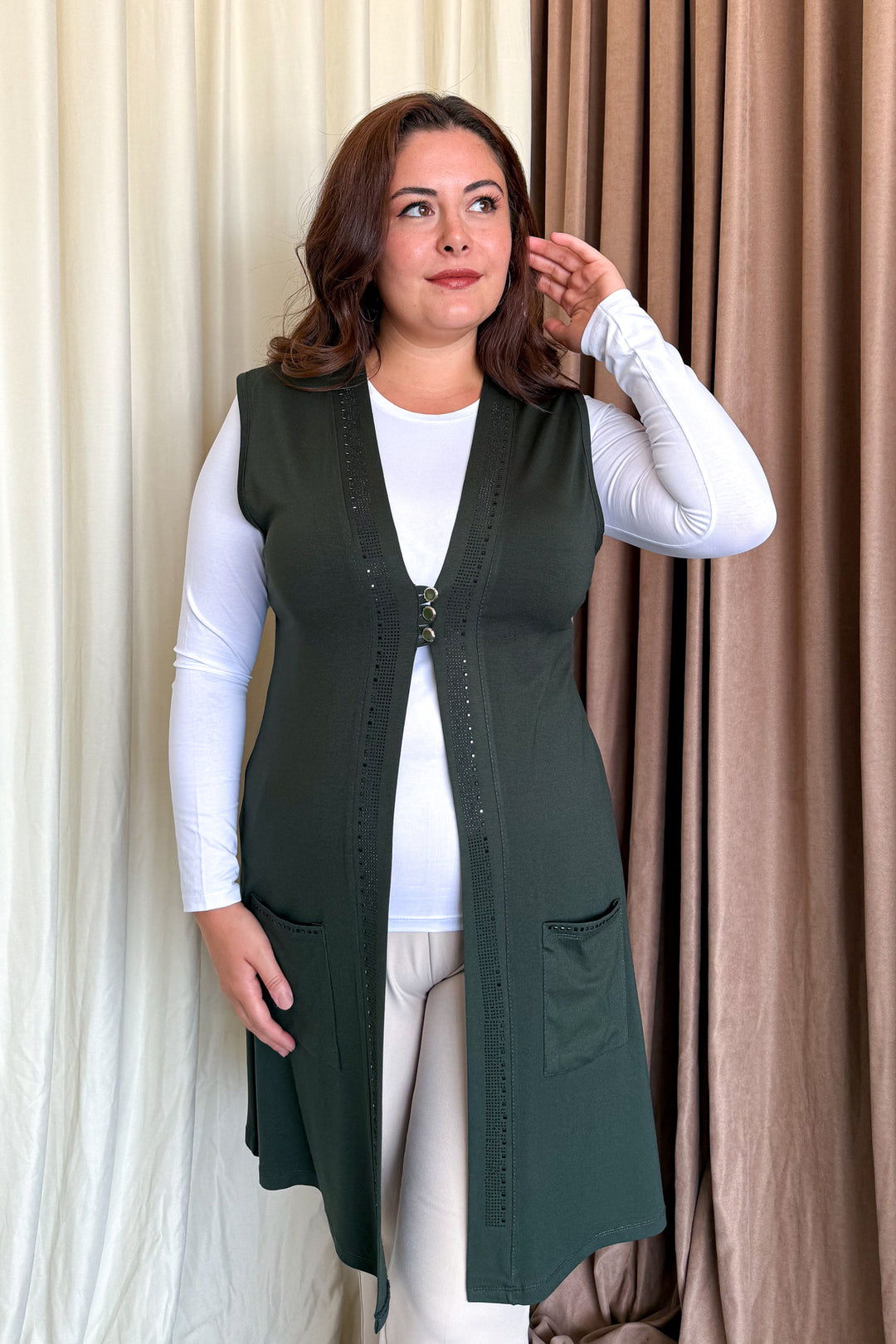 MPL Woman Plus Size Long Vest 504 - Onteniente