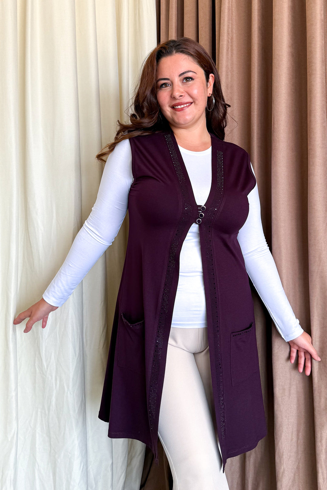 MPL Woman Plus Size Long Vest 504 - Palencia