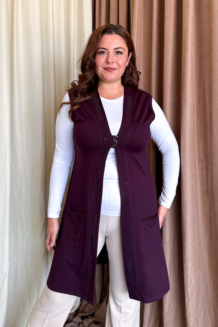 MPL Woman Plus Size Long Vest 504 - Ourense