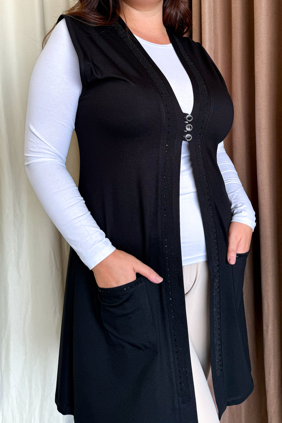 MPL Woman Plus Size Long Vest 504 - Melle
