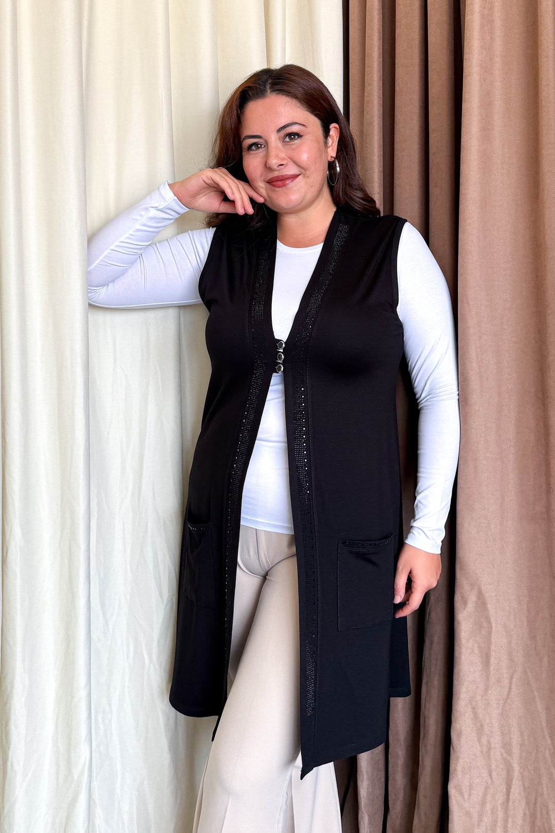 MPL Woman Plus Size Long Vest 504 - Melle