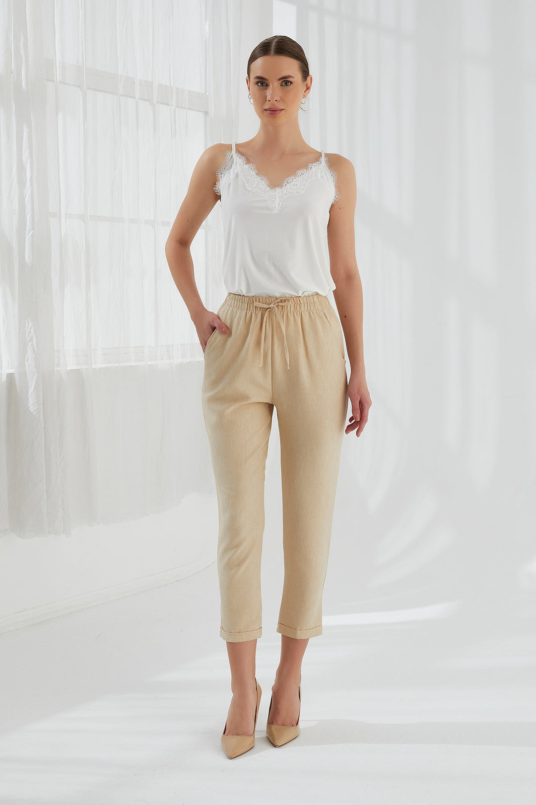 MPL Woman's Linen Trousers - Methuen Town