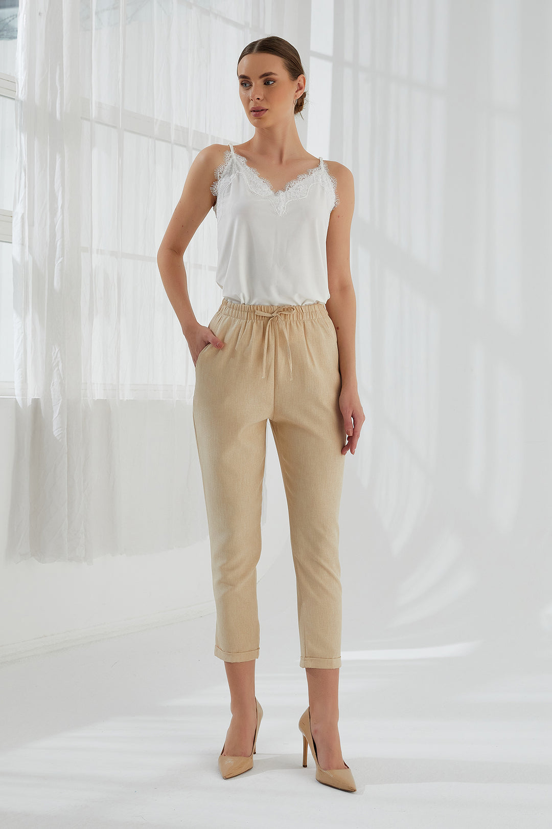 MPL Woman's Linen Trousers - Methuen Town