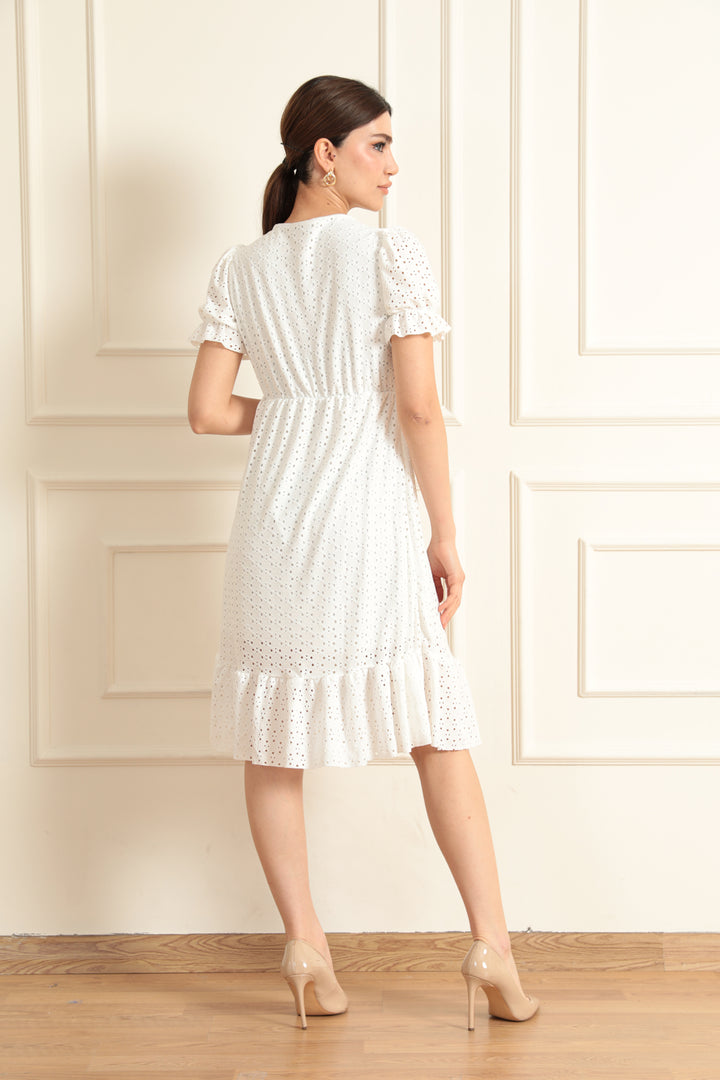 MPL Woman V Neck Ruched Dress 1337 - Lynwood