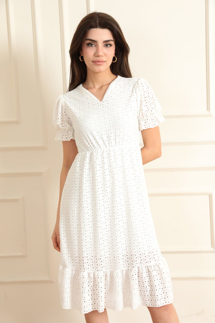 MPL Woman V Neck Ruched Dress 1337 - Lynwood