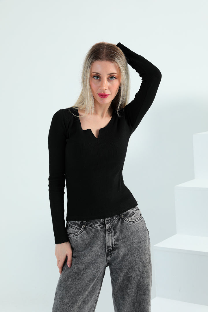 MPL Women's V-Neck Bodysuit with Eyebrow Lace - Philadelphia