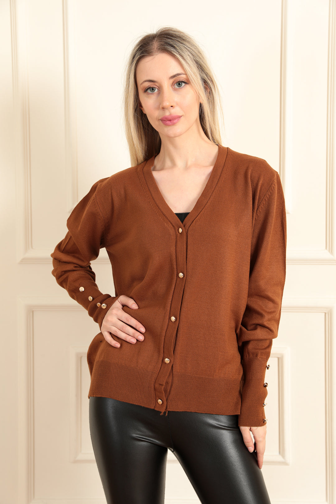 MPL Woman Cardigan with Metal Buttons 5512 - Wuppertal