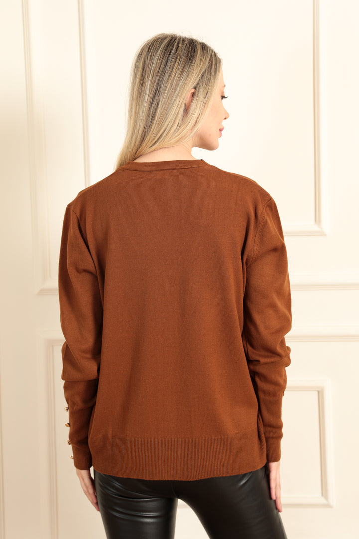 MPL Woman Cardigan with Metal Buttons 5512 - Wuppertal