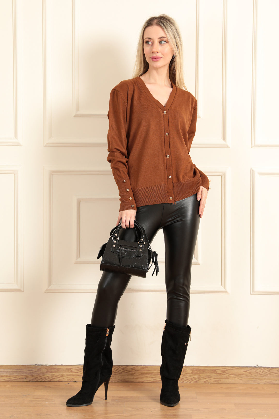MPL Woman Cardigan with Metal Buttons 5512 - Wuppertal