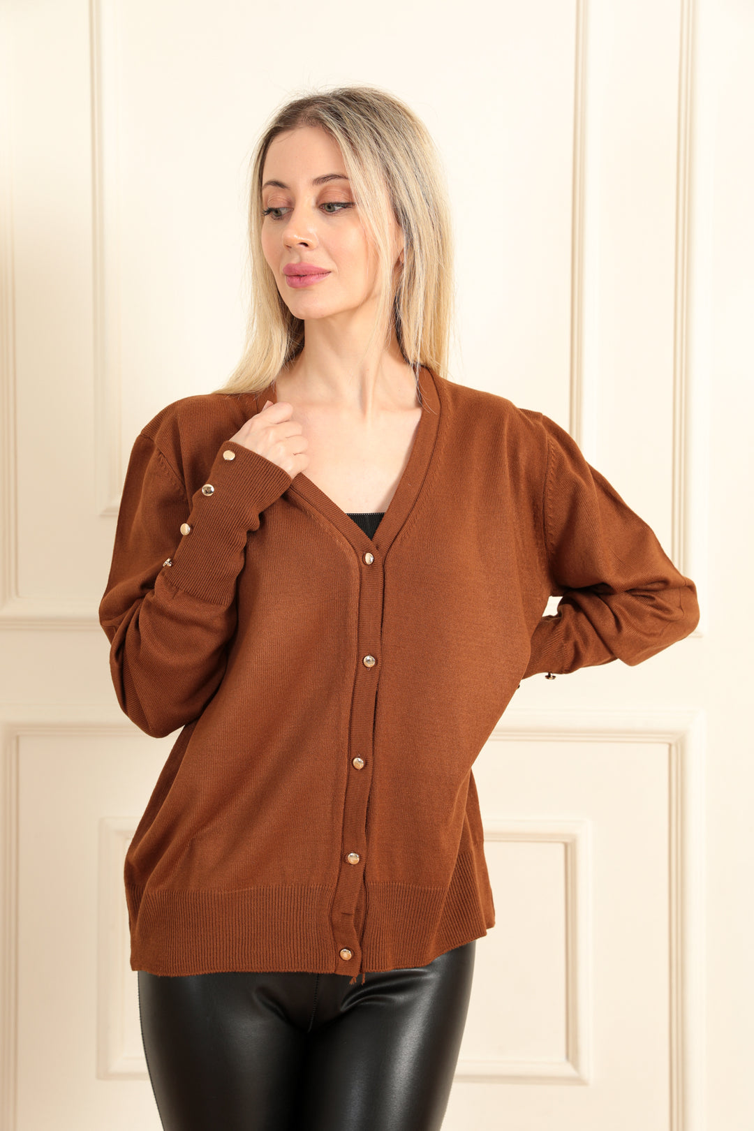 MPL Woman Cardigan with Metal Buttons 5512 - Wuppertal
