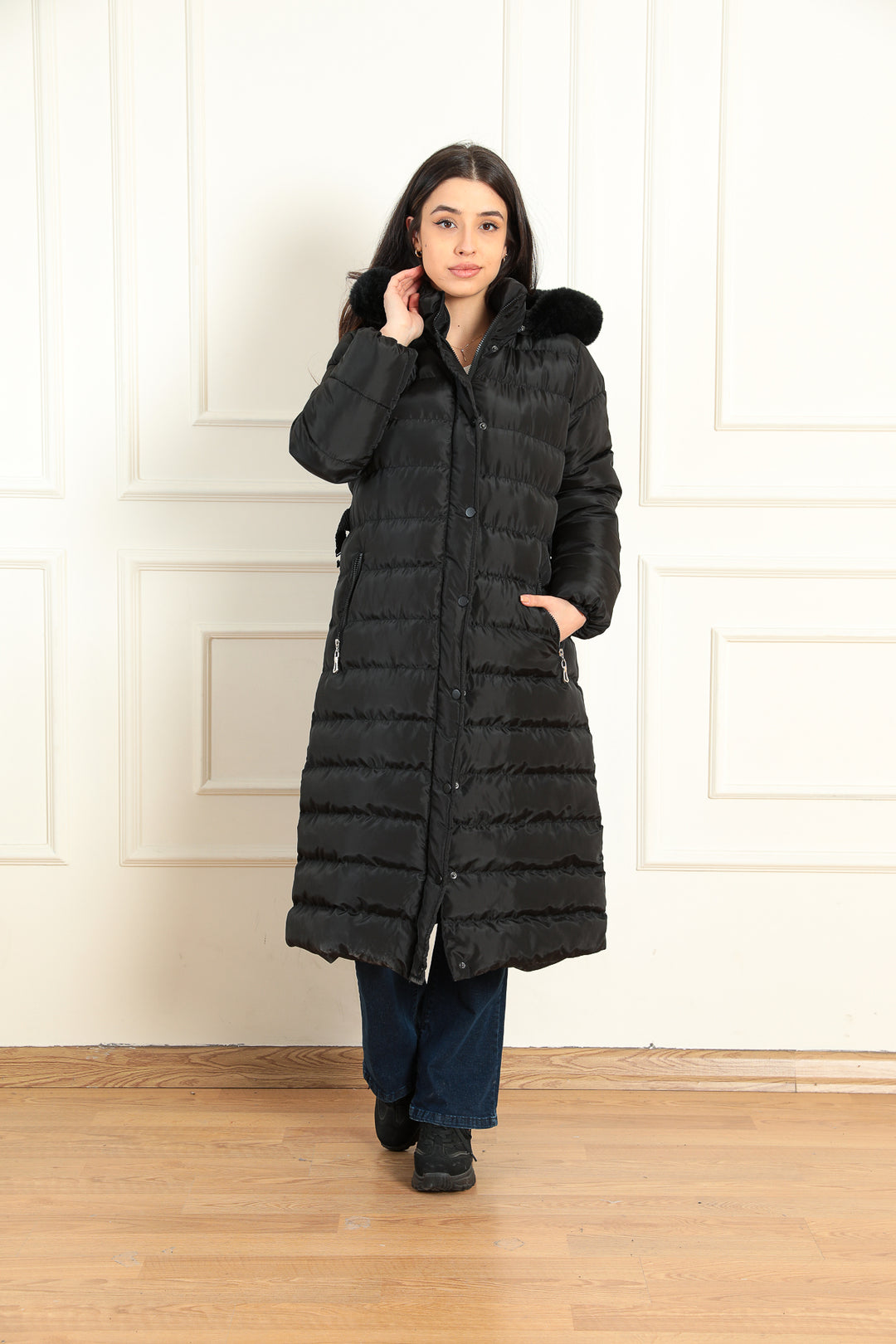 MPL Woman Belted Long Coat 4003 - Apaseo el Grande