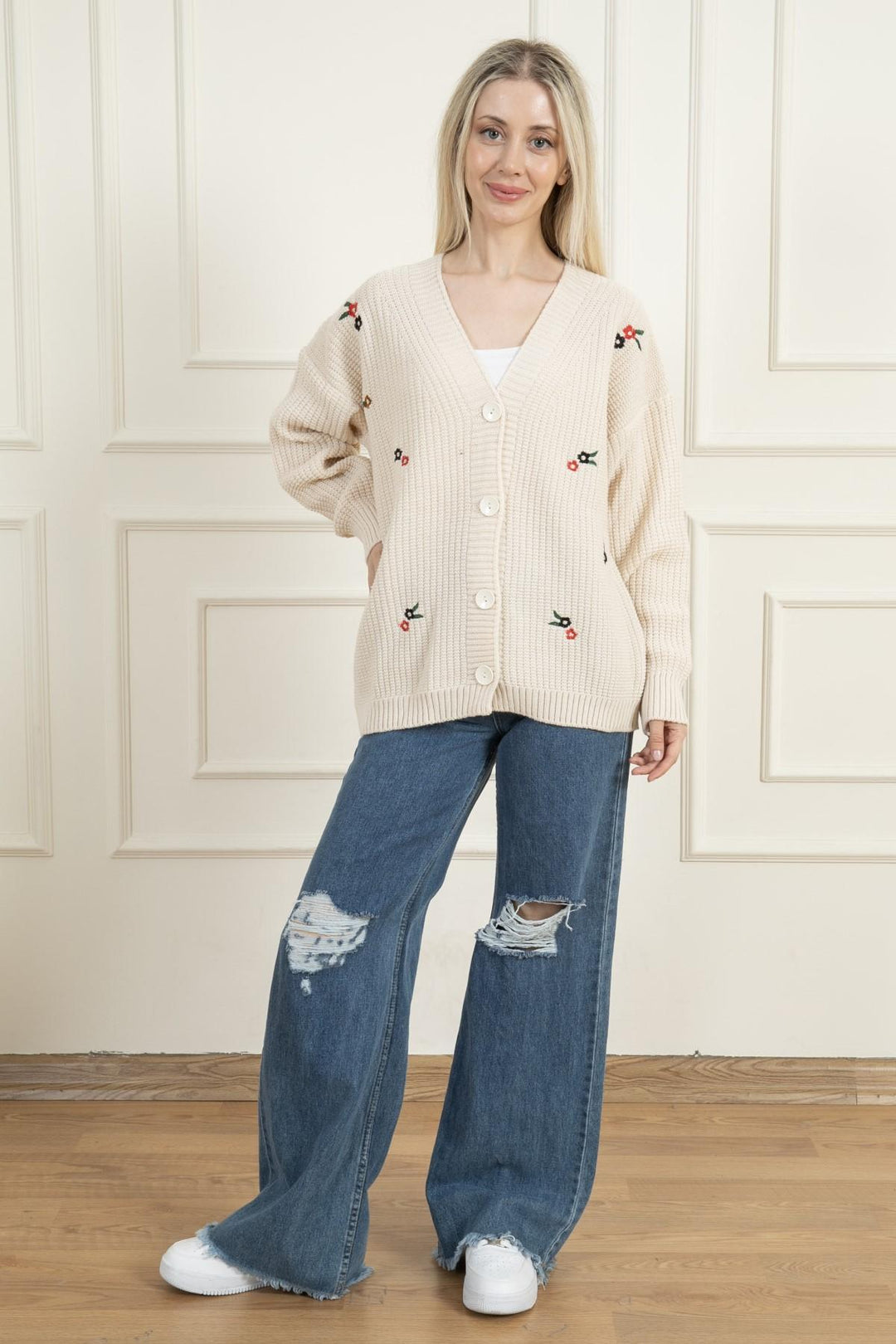 MPL Woman Embroidered Knit Cardigan 383 - Hastings