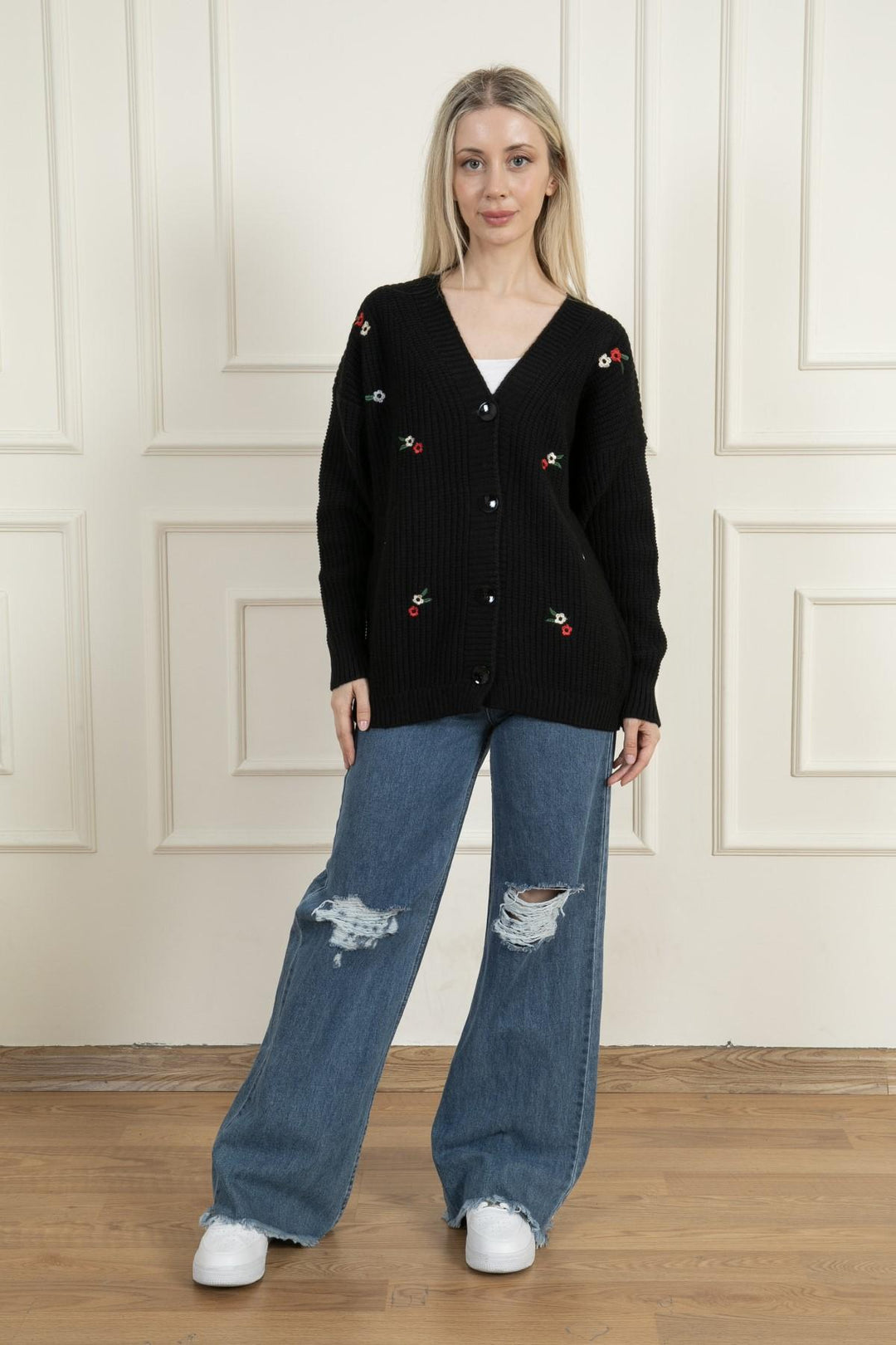 MPL Woman Embroidered Knit Cardigan 383 - Satu Mare
