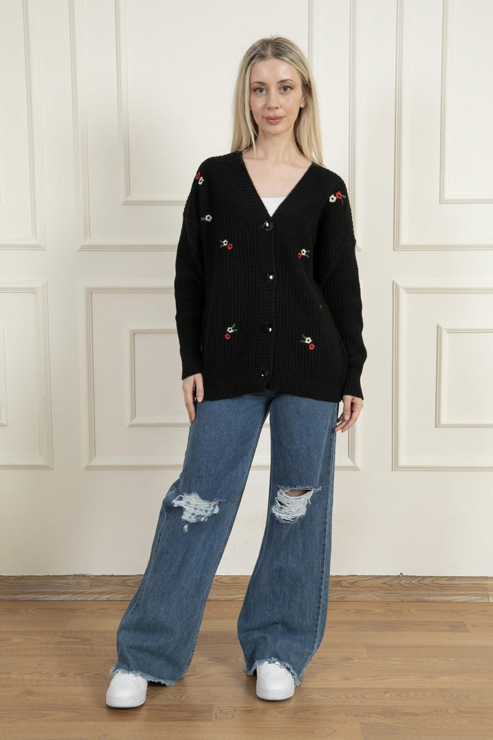 MPL Woman Embroidered Knit Cardigan 383 - Satu Mare