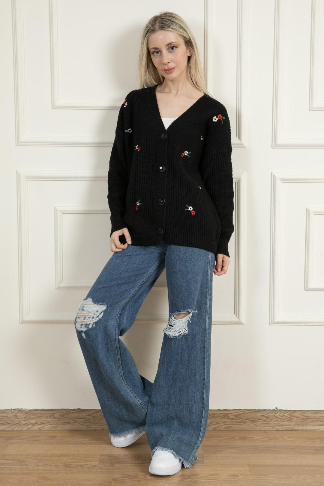 MPL Woman Embroidered Knit Cardigan 383 - Satu Mare