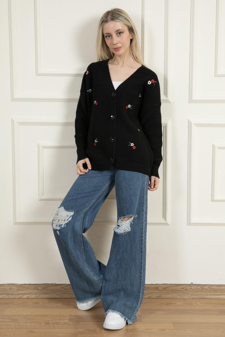 MPL Woman Embroidered Knit Cardigan 383 - Satu Mare