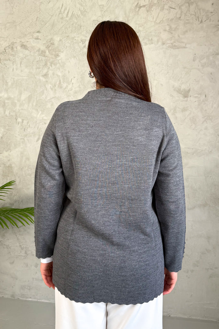 MPL Woman Acrylic Knit Fabric Cardigan - Stade