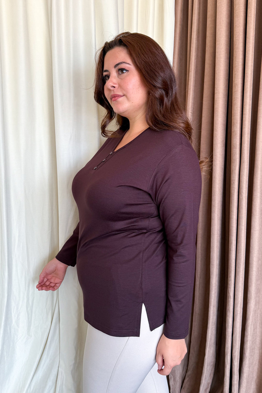 MPL Woman 3 Button Blouse - Coyotepec