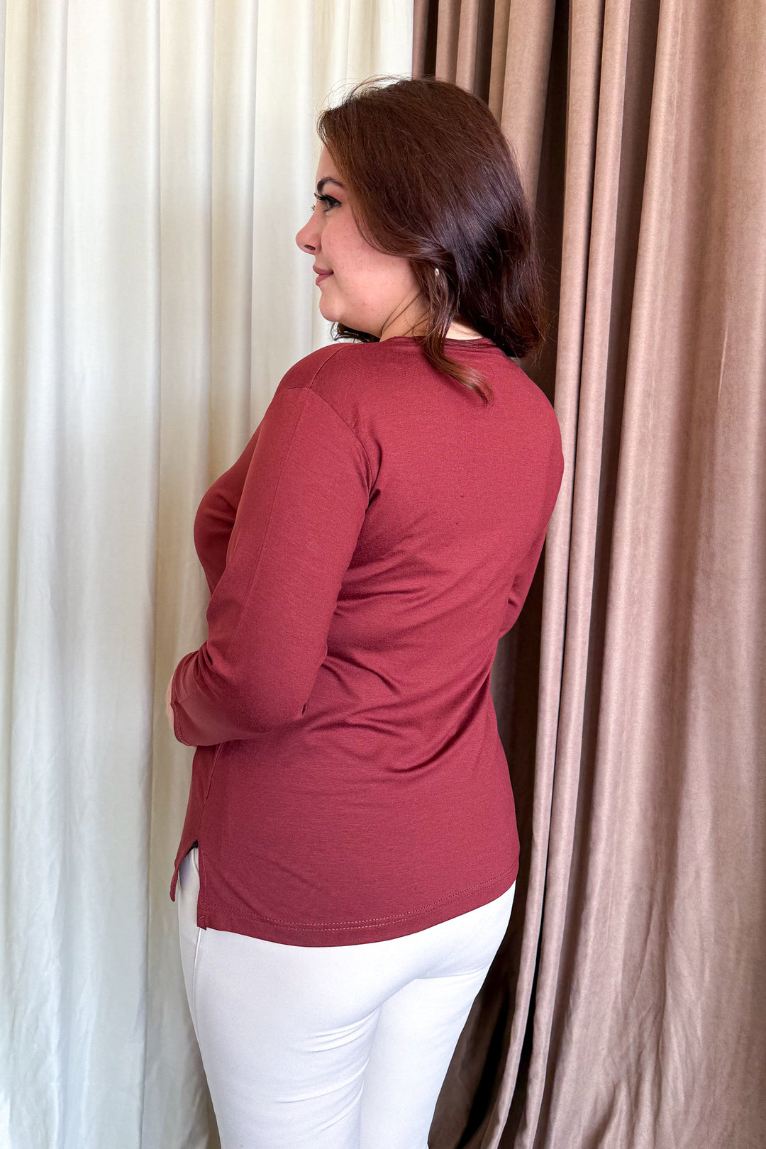MPL Woman 3 Button Blouse - Cholula de Rivadabia