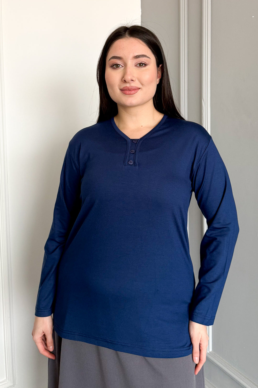 MPL Woman 3 Button Blouse - Calgary