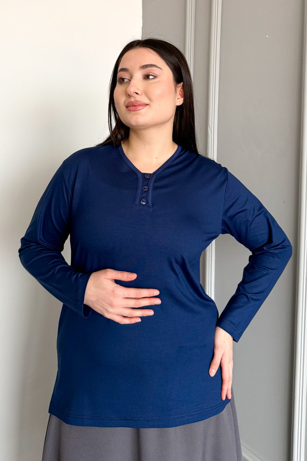 MPL Woman 3 Button Blouse - Calgary