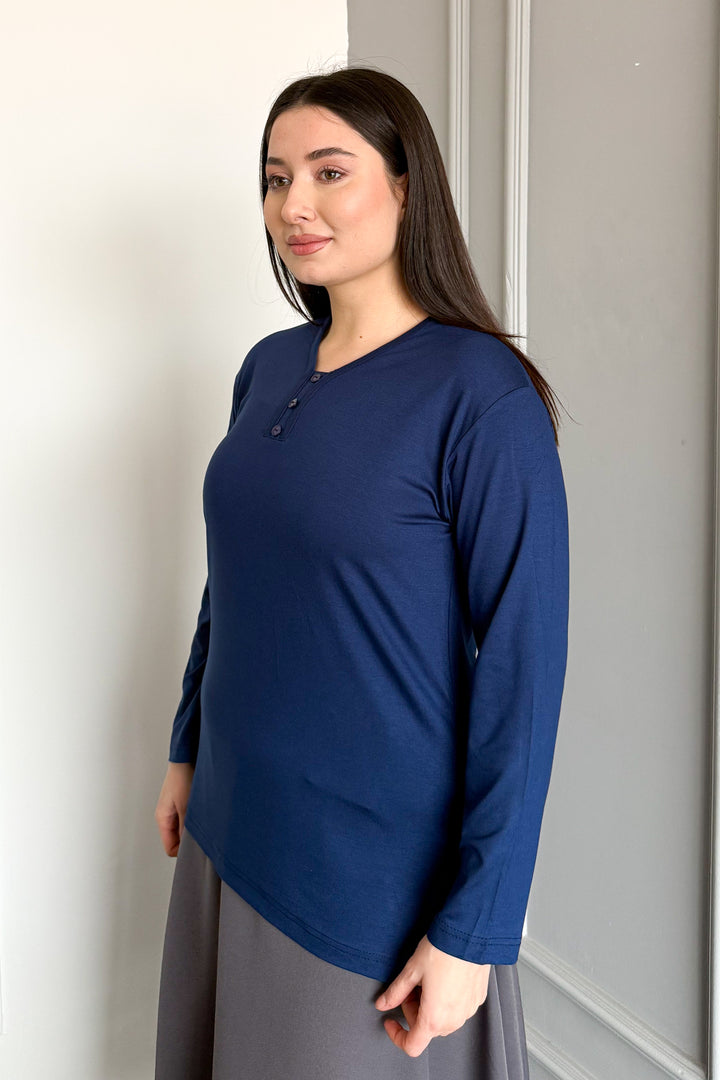 MPL Woman 3 Button Blouse - Calgary