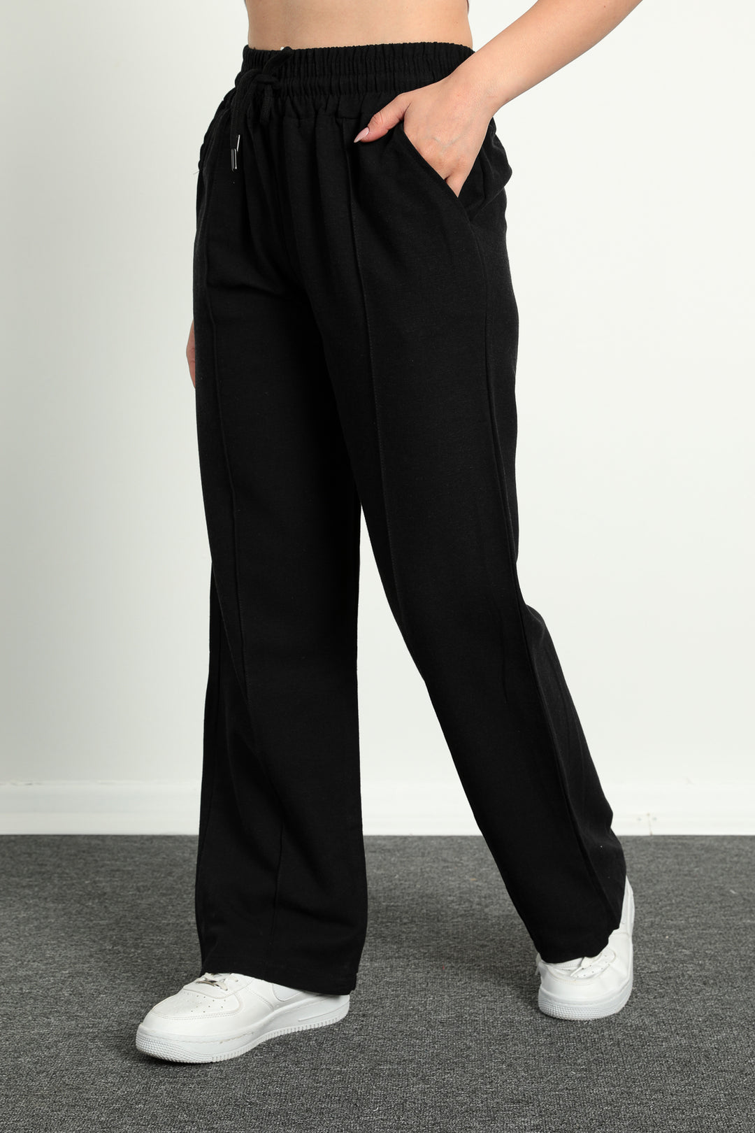 MPL Women's Wide Leg Nervure Stitched Trousers 5022 - Wilmington