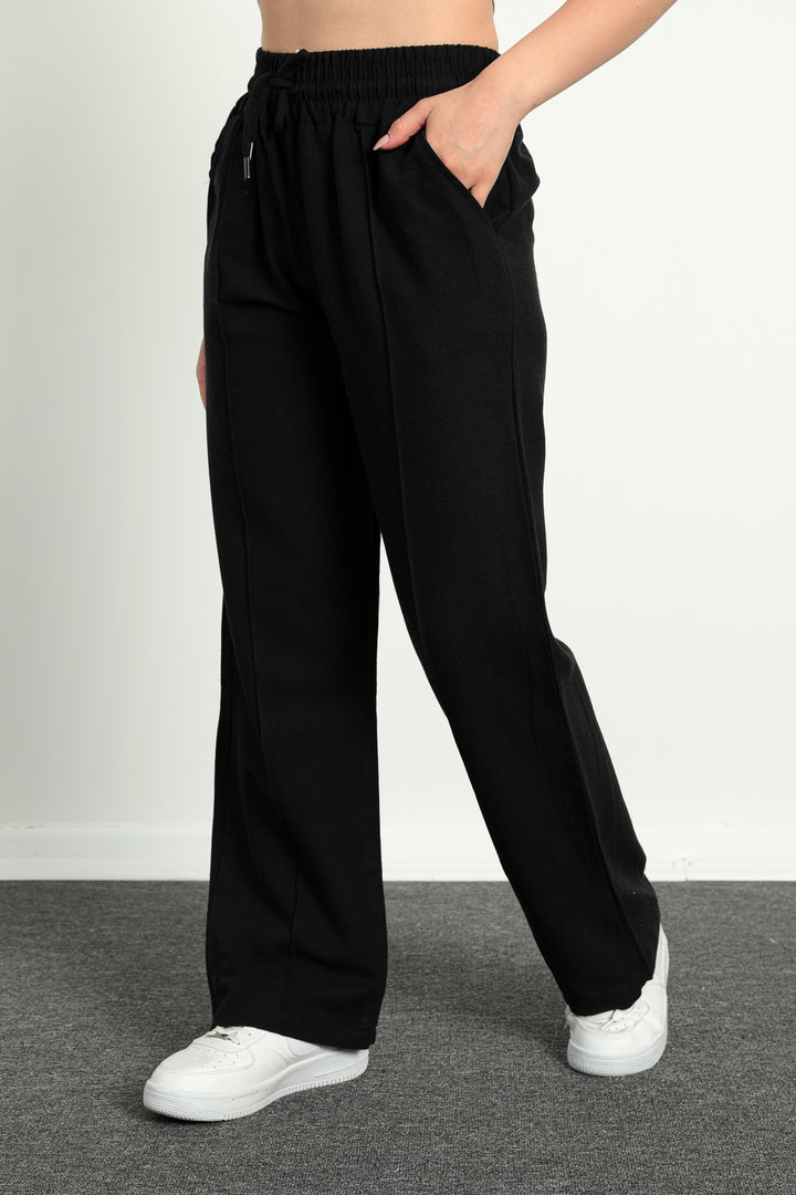 MPL Women's Wide Leg Nervure Stitched Trousers 5022 - Wilmington