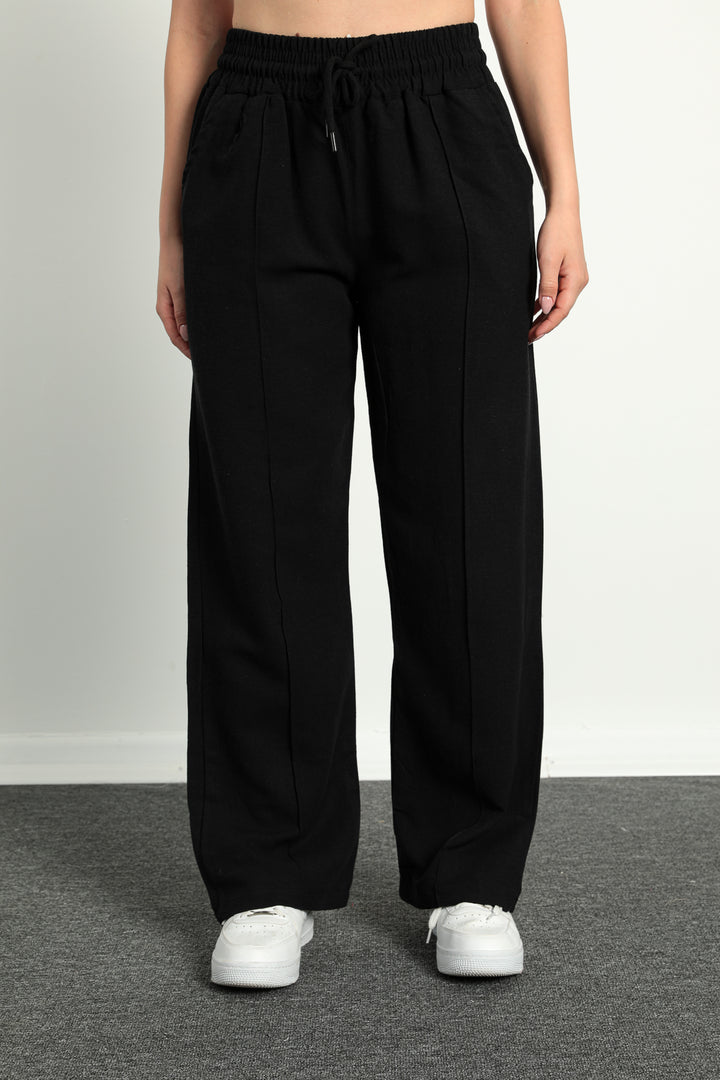 MPL Women's Wide Leg Nervure Stitched Trousers 5022 - Wilmington