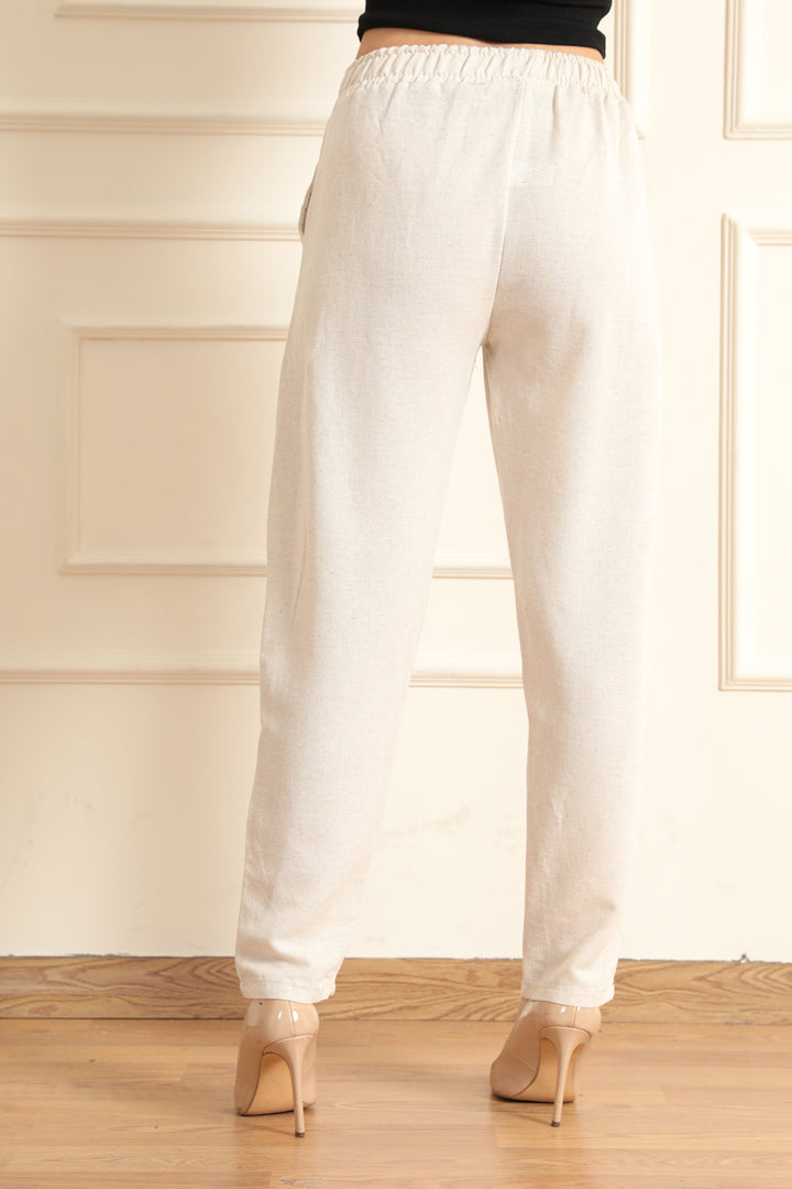 MPL Women's Embroidered Linen Pants 5050 - Napier