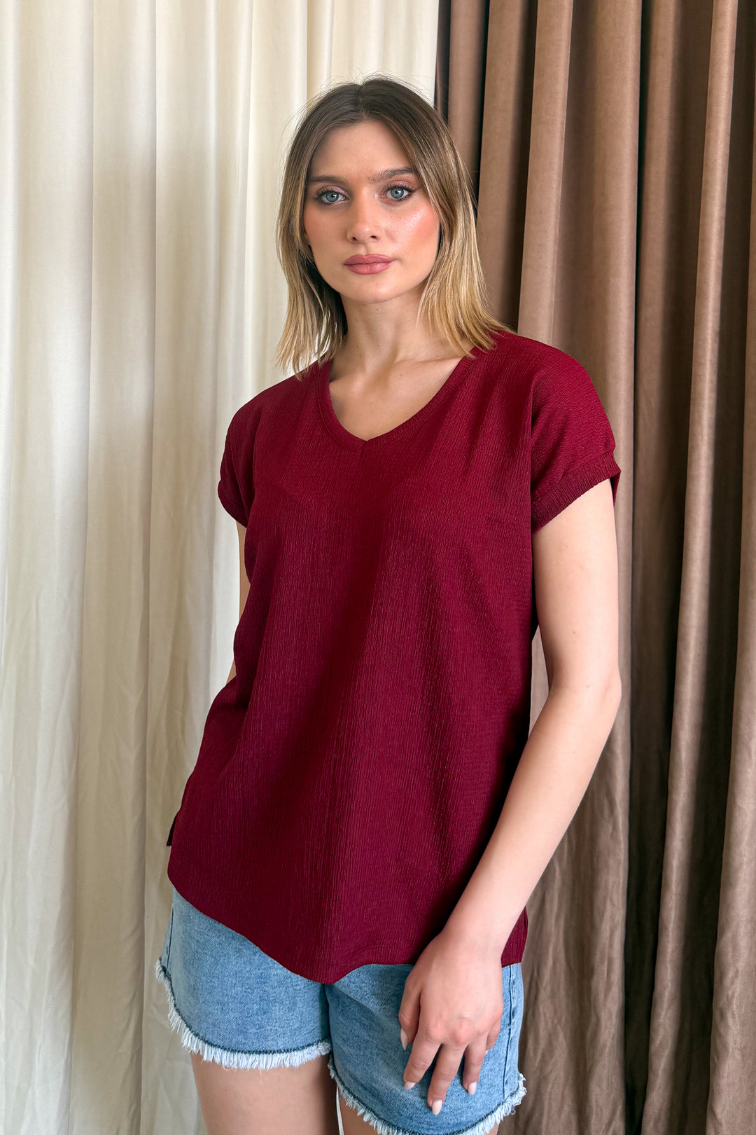 MPL Woman Raşel V Neck T-shirt 5039 - Canton