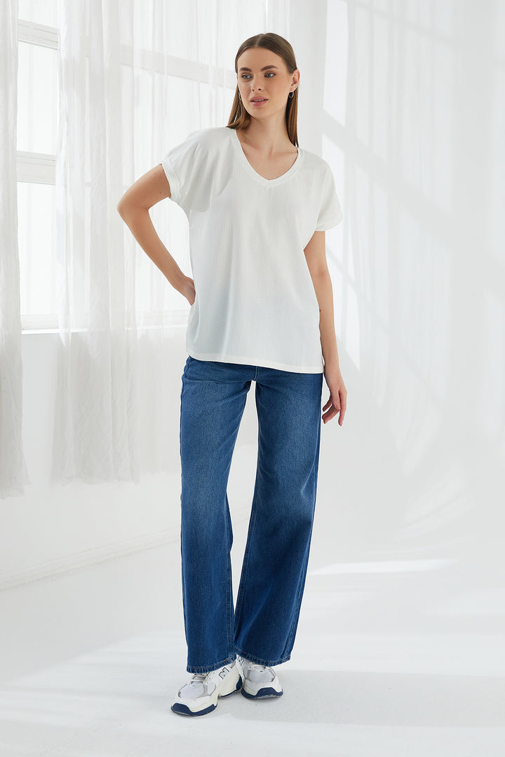 MPL Women's Raşel V-Neck Bodysuit 5039 - Porto