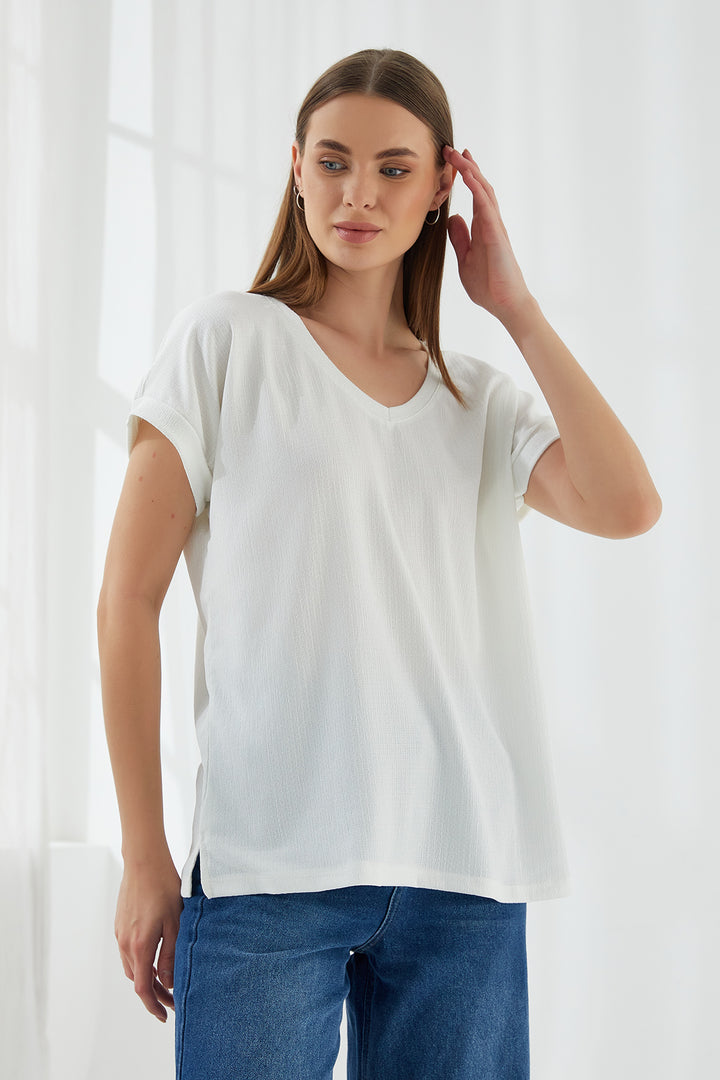 MPL Women's Raşel V-Neck Bodysuit 5039 - Porto