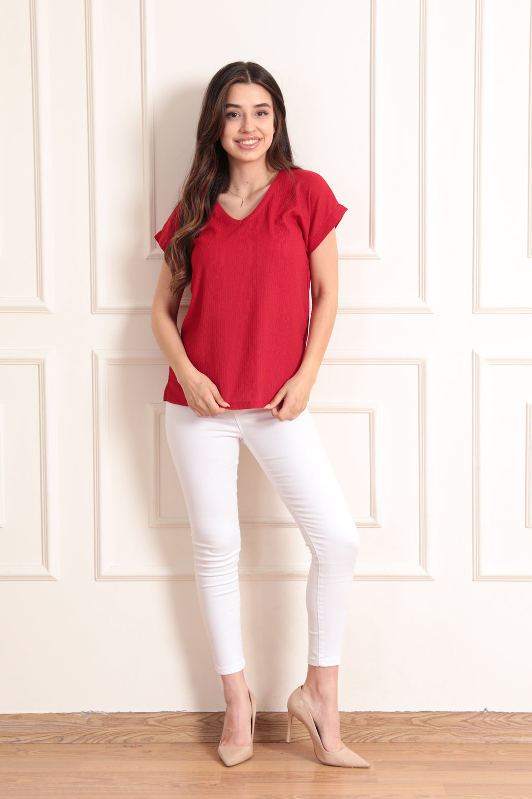 MPL Woman Raşel V Neck T-shirt 5039 - Rioverde