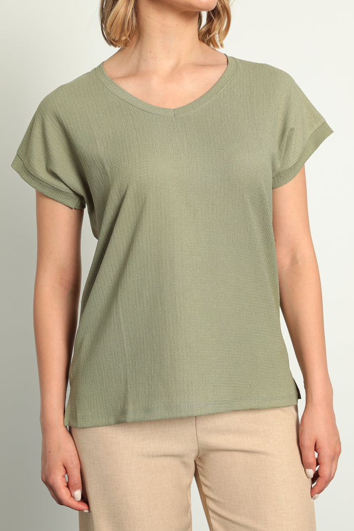 MPL Woman Raşel V Neck T-shirt 5039 - Novovolynsk