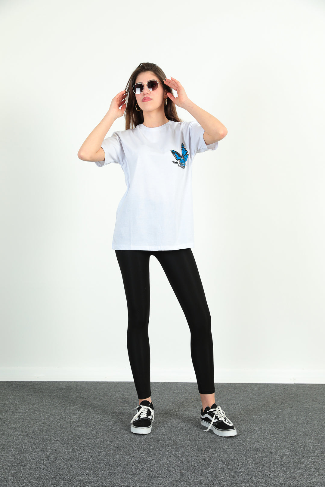 MPL Women's Front Back Butterfly Printed T-shirt - Rexburg