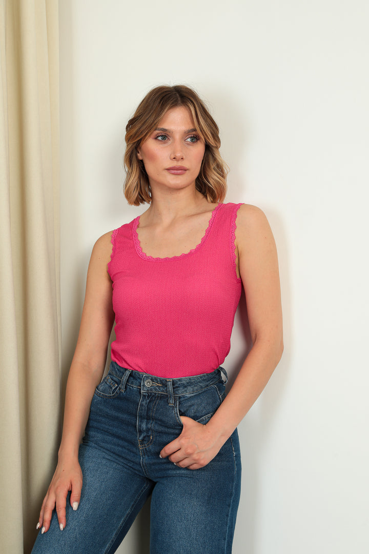 MPL Woman Rachel Nail Lace Tank Top 4979 - Oceanside