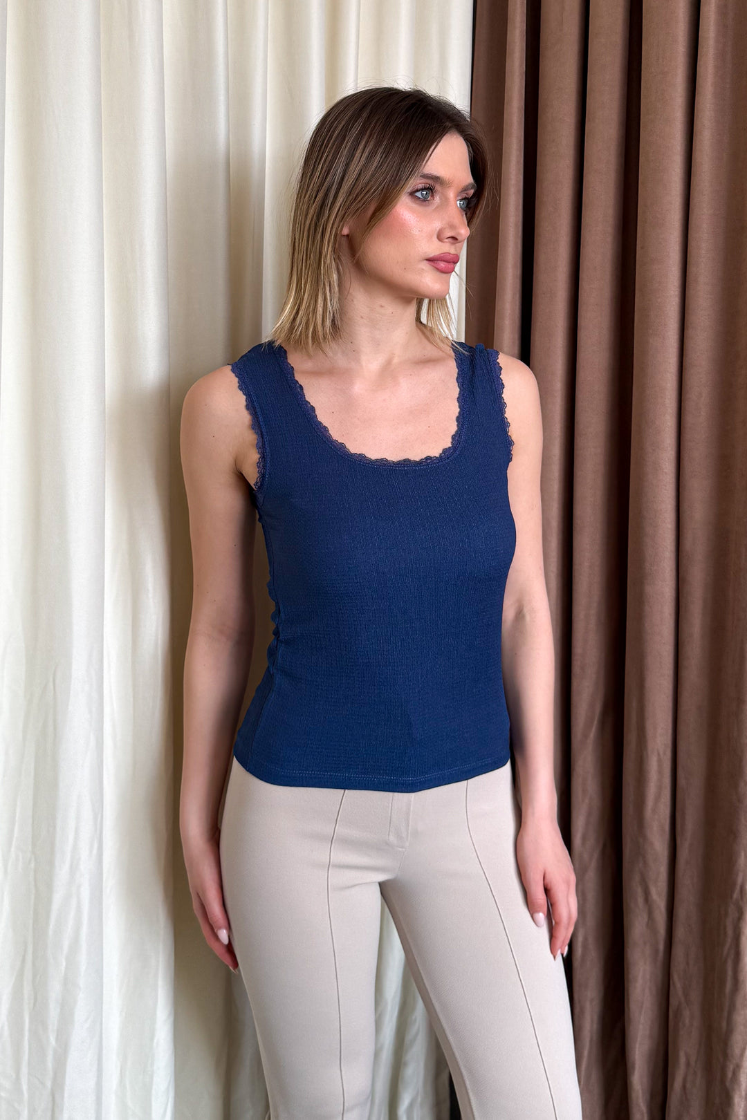 MPL Woman Rachel Nail Lace Tank Top 4979 - Lower Merion