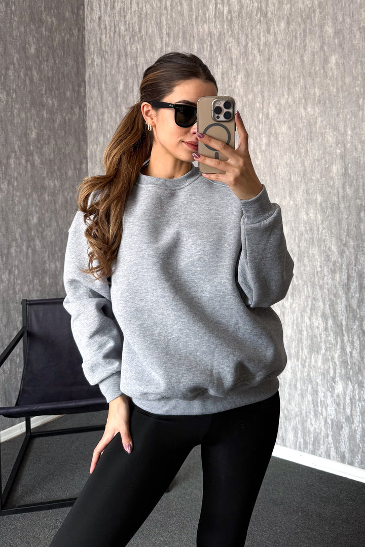 MPL Kadın Bisiklet Yaka Rahat Kalıp 3 İp Sweat 21616 - La Seyne-sur-Mer