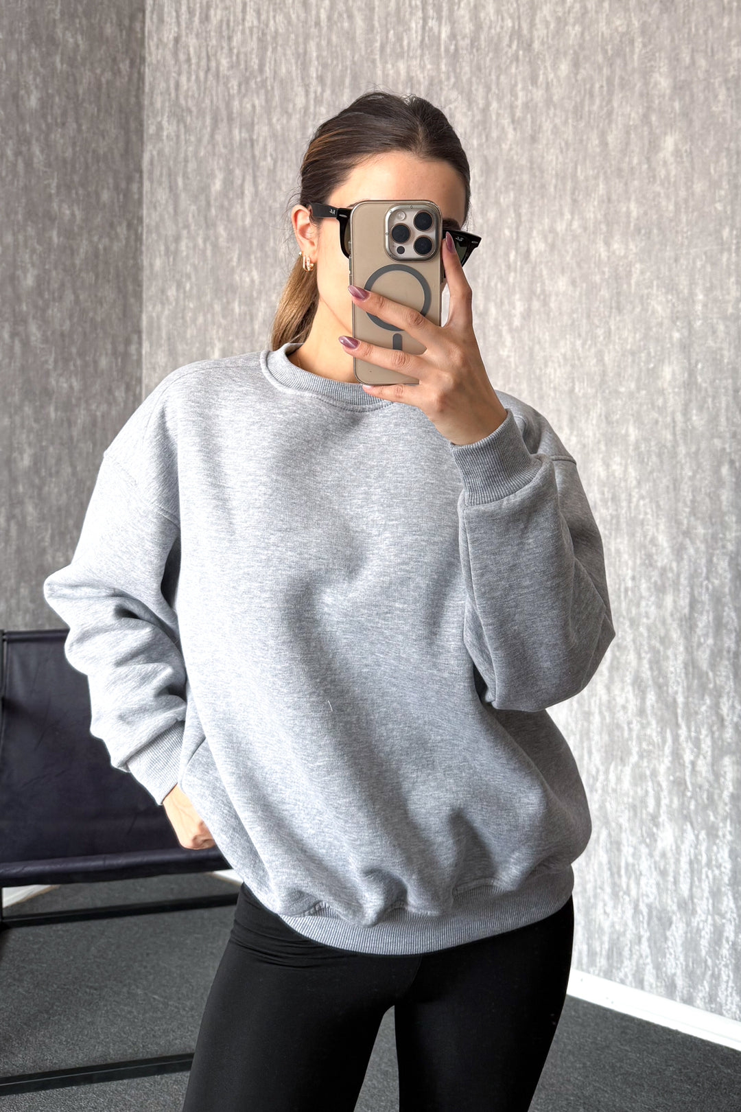 MPL Kadın Bisiklet Yaka Rahat Kalıp 3 İp Sweat 21616 - La Seyne-sur-Mer