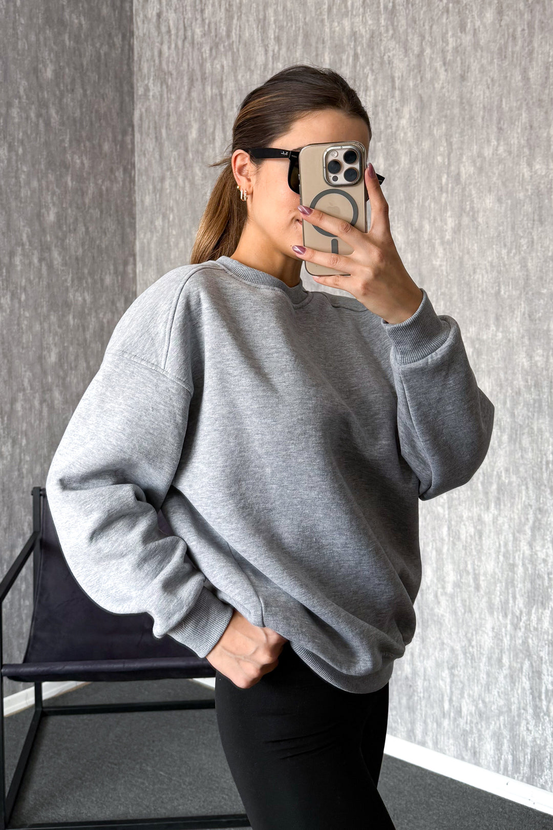 MPL Kadın Bisiklet Yaka Rahat Kalıp 3 İp Sweat 21616 - La Seyne-sur-Mer