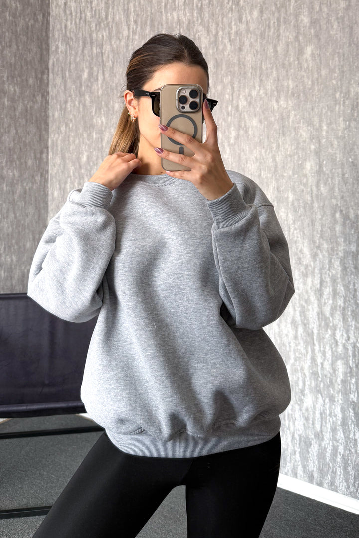 MPL Kadın Bisiklet Yaka Rahat Kalıp 3 İp Sweat 21616 - La Seyne-sur-Mer