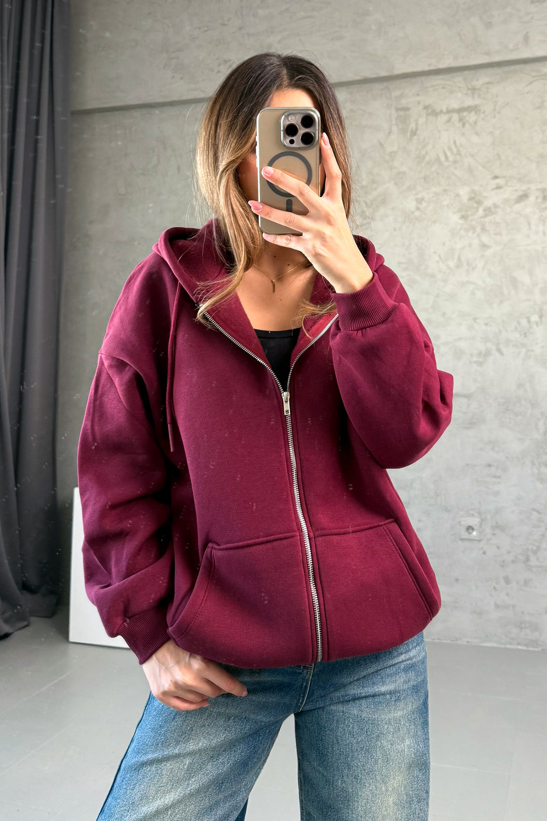 MPL Kadın Kapşonlu 3 İp Sweat 21618 - Tuscaloosa