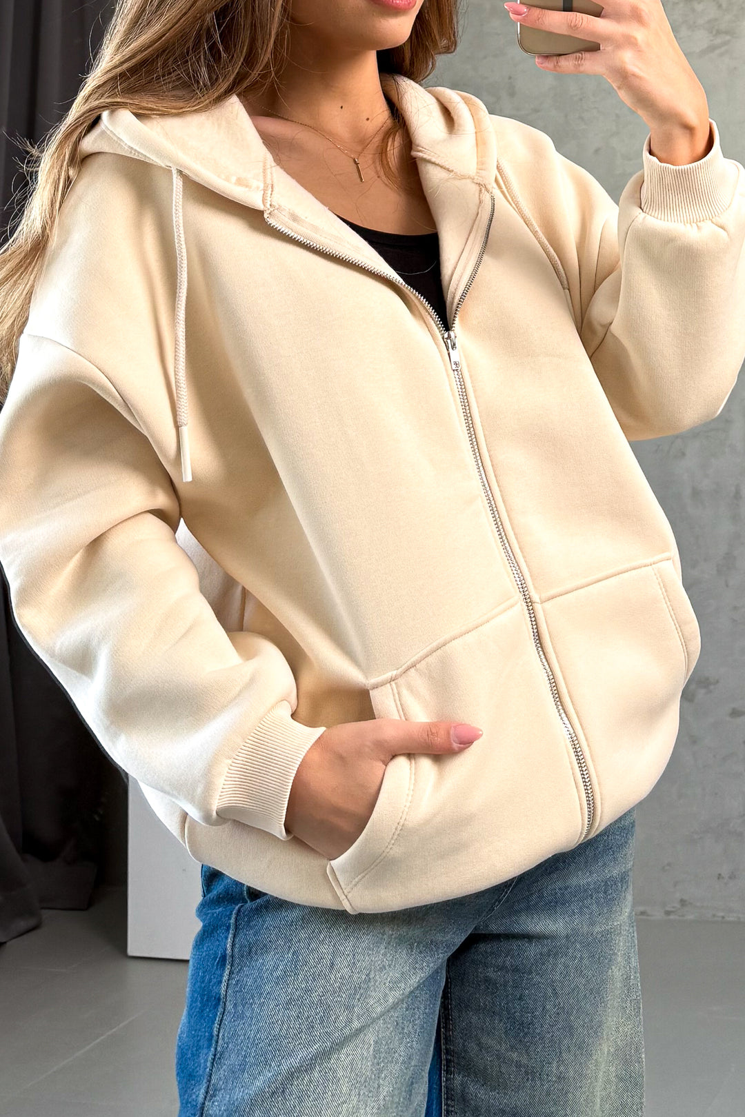 MPL Kadın Kapşonlu 3 İp Sweat 21618 - Glendale