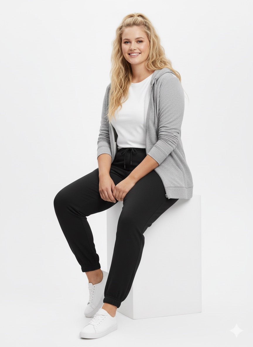 MPL Kadın Büyük Beden Paçası Lastikli Eşofman Alt 21629 - West Des Moines